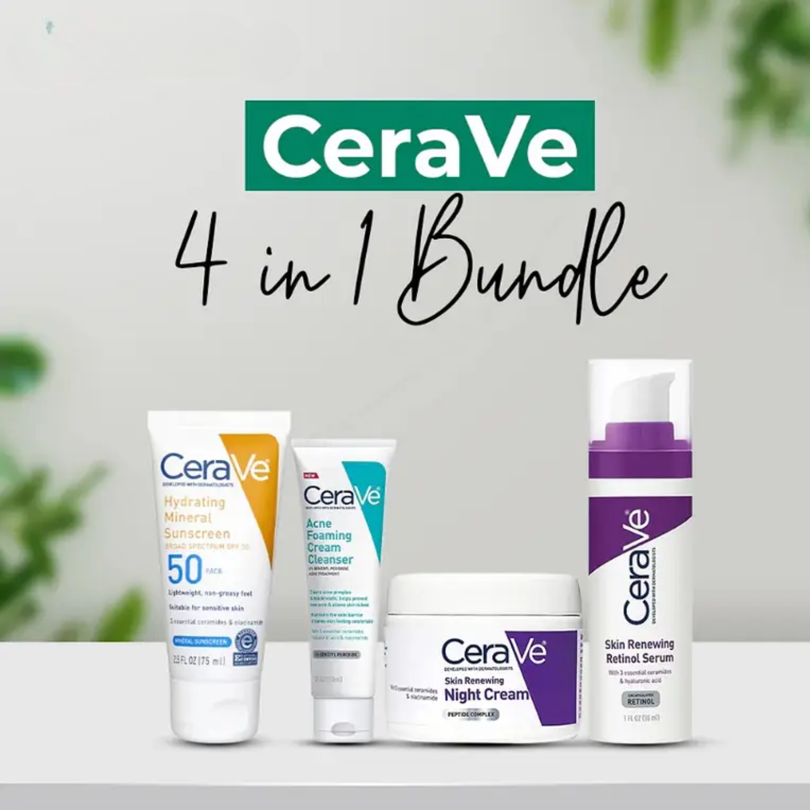 CeraVe 4 in 1 skin care kit