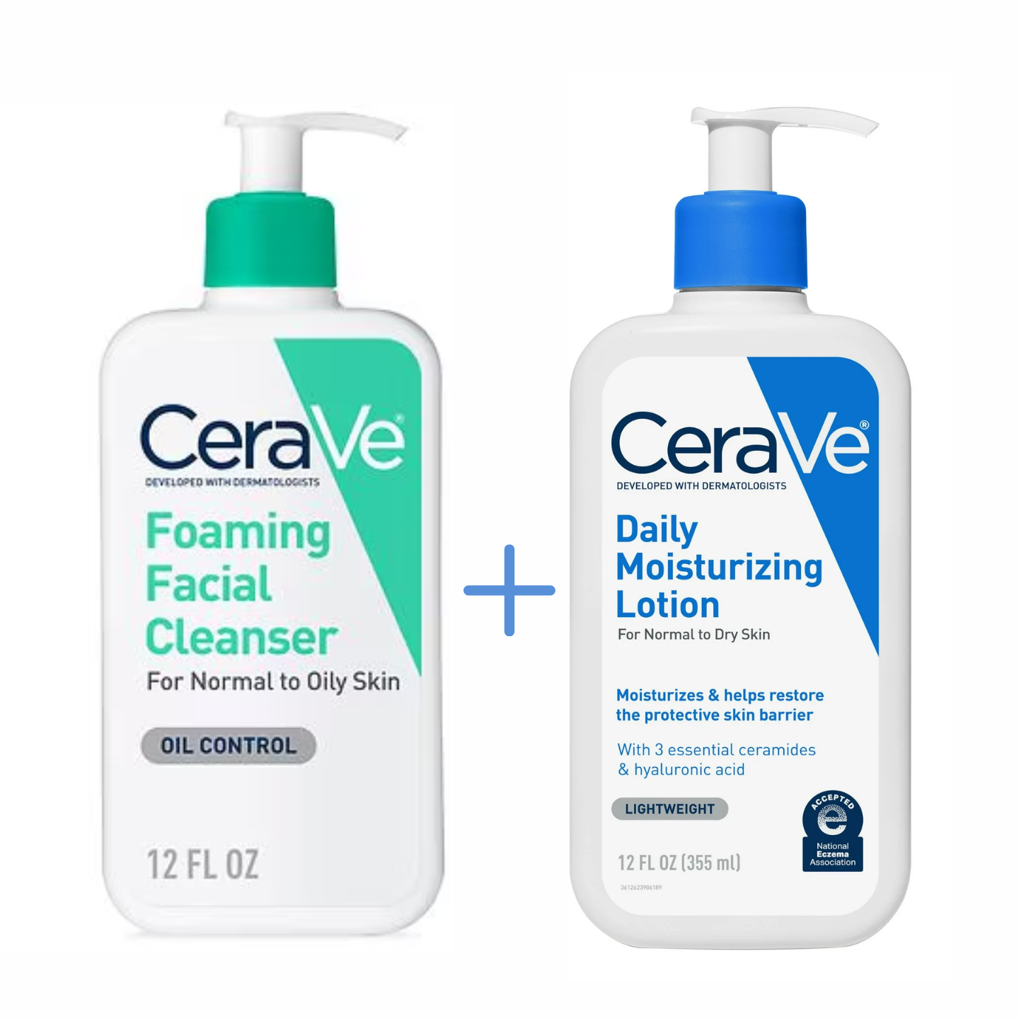 CeraVe Foaming Facial Cleanser & CeraVe  Daily Moisturizing Lotion 