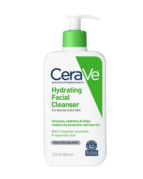CeraVe Hydrating Facial Cleanser – For Normal to Dry skin