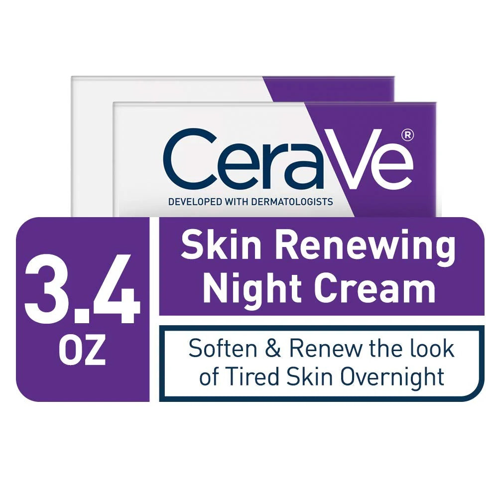 CeraVe Skin Renewing Night Cream Soften and Renew the look of tired skin overnight