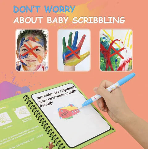 Reusable Magic WATER Book + Doodle pen